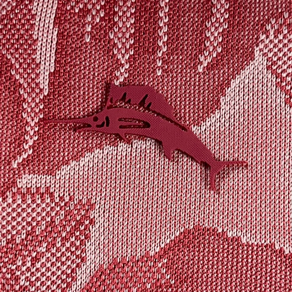 Tommy Bahama IslandZone XL Jacquard Tropical Leaf Button Front Shirt - Picture 7 of 11